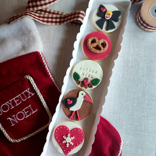 Coffret alsacien - biscuits de Noël décorés à la main